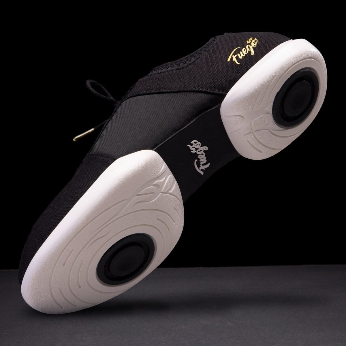 SS-BLK: Fuego Split Sole sneaker - Black w/white sole - Bilde 8