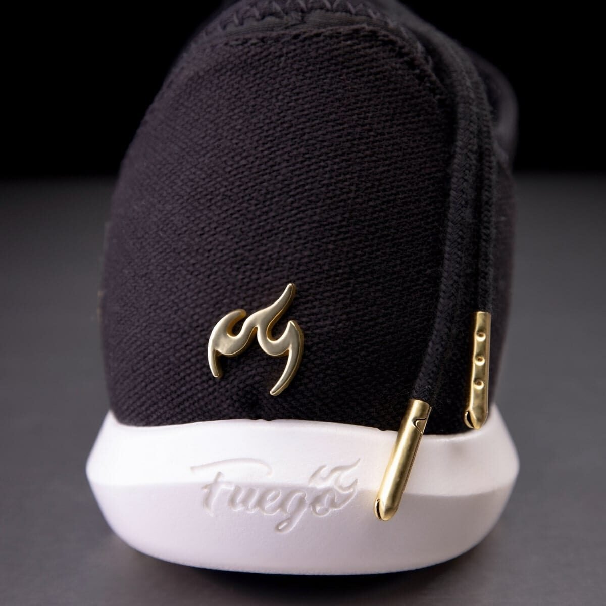 SS-BLK: Fuego Split Sole sneaker - Black w/white sole - Bilde 7