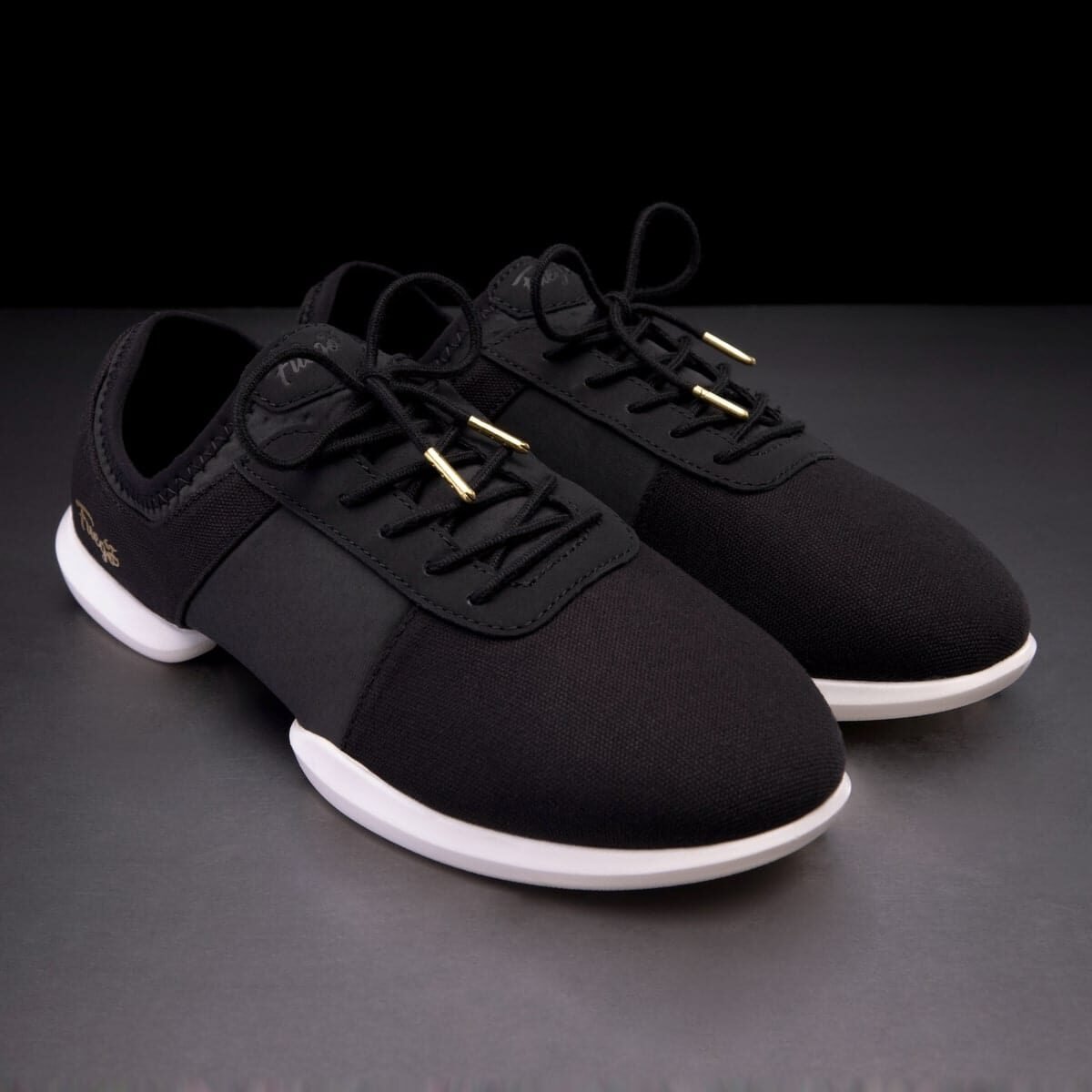 SS-BLK: Fuego Split Sole sneaker - Black w/white sole - Bilde 6