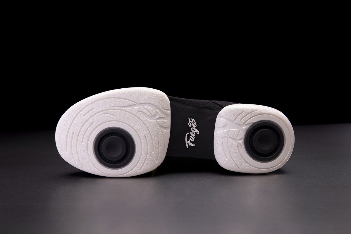 SS-BLK: Fuego Split Sole sneaker - Black w/white sole - Bilde 17