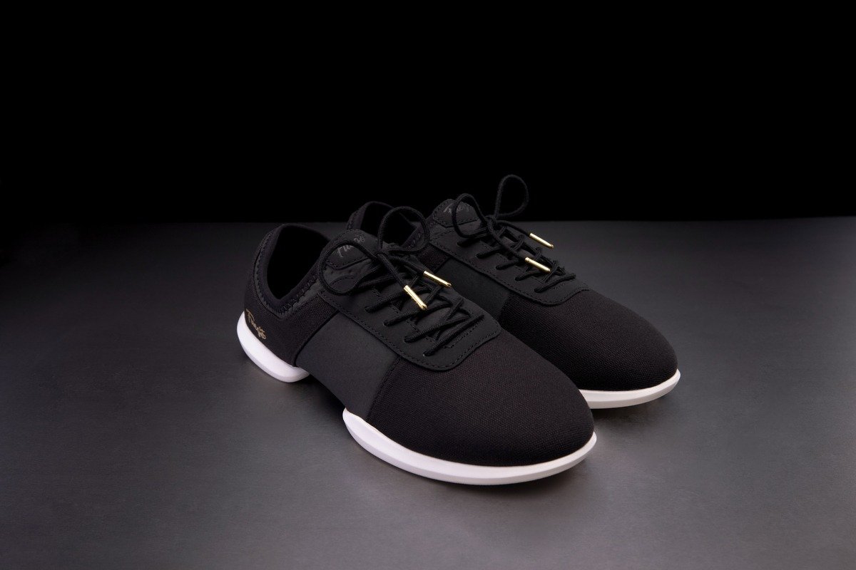 SS-BLK: Fuego Split Sole sneaker - Black w/white sole - Bilde 16