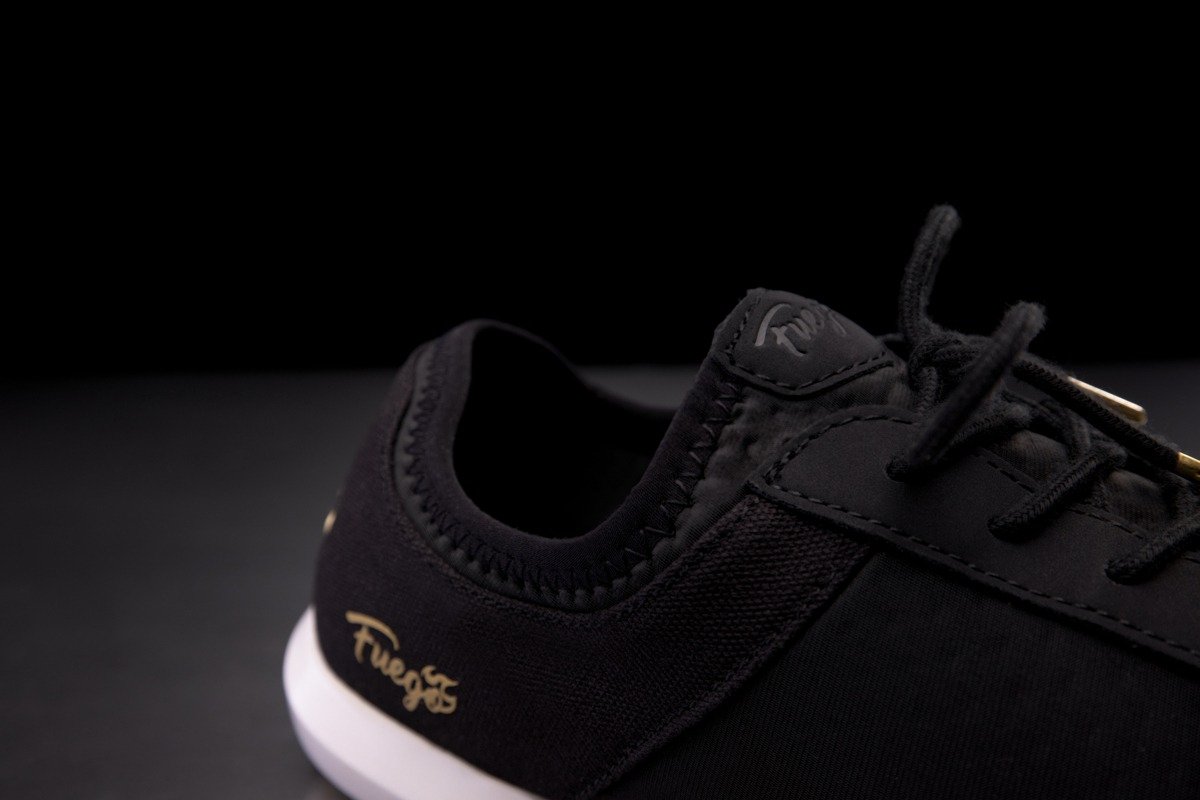 SS-BLK: Fuego Split Sole sneaker - Black w/white sole - Bilde 14
