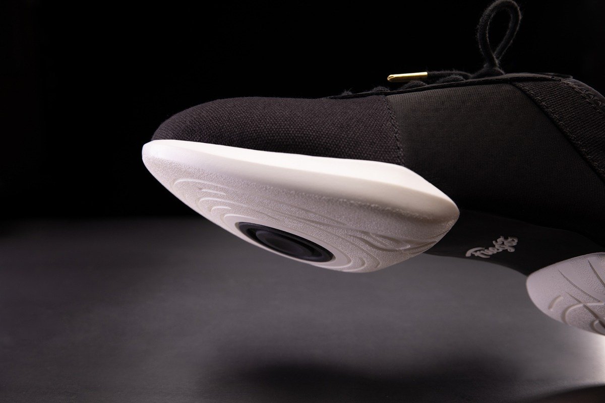 SS-BLK: Fuego Split Sole sneaker - Black w/white sole - Bilde 12