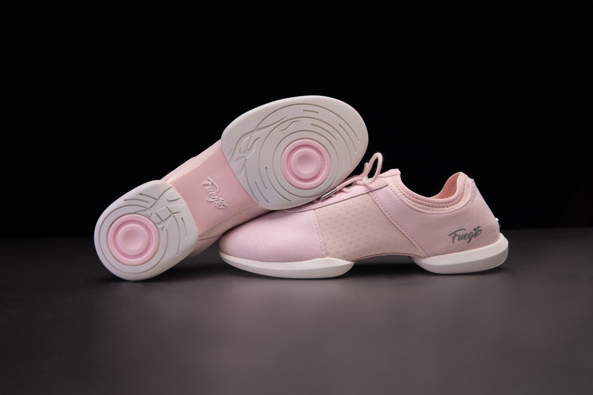 SS-PNK: Fuego Split Sole unisex dance sneaker - Pink