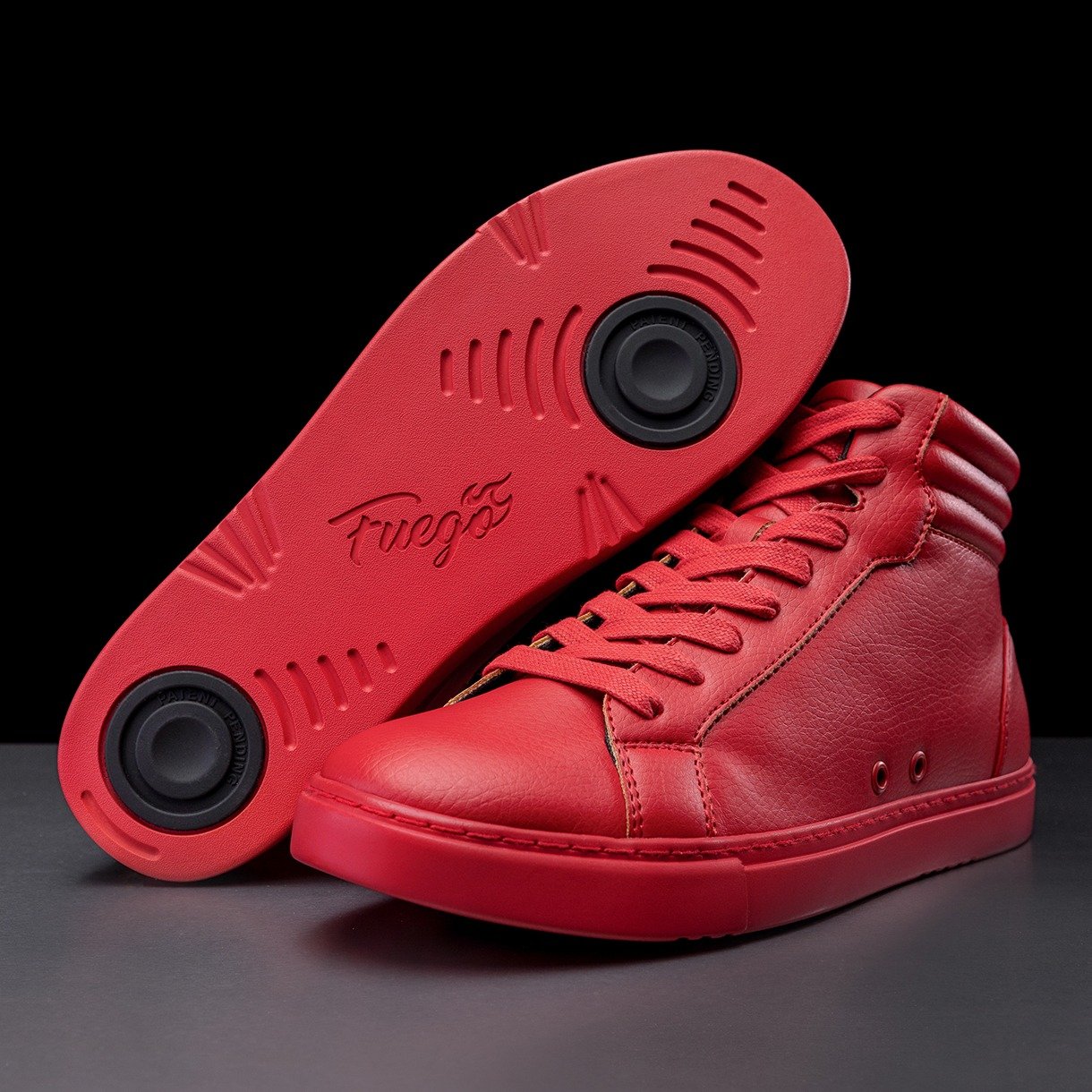 HT-RD: Fuego High Top sneaker - Red