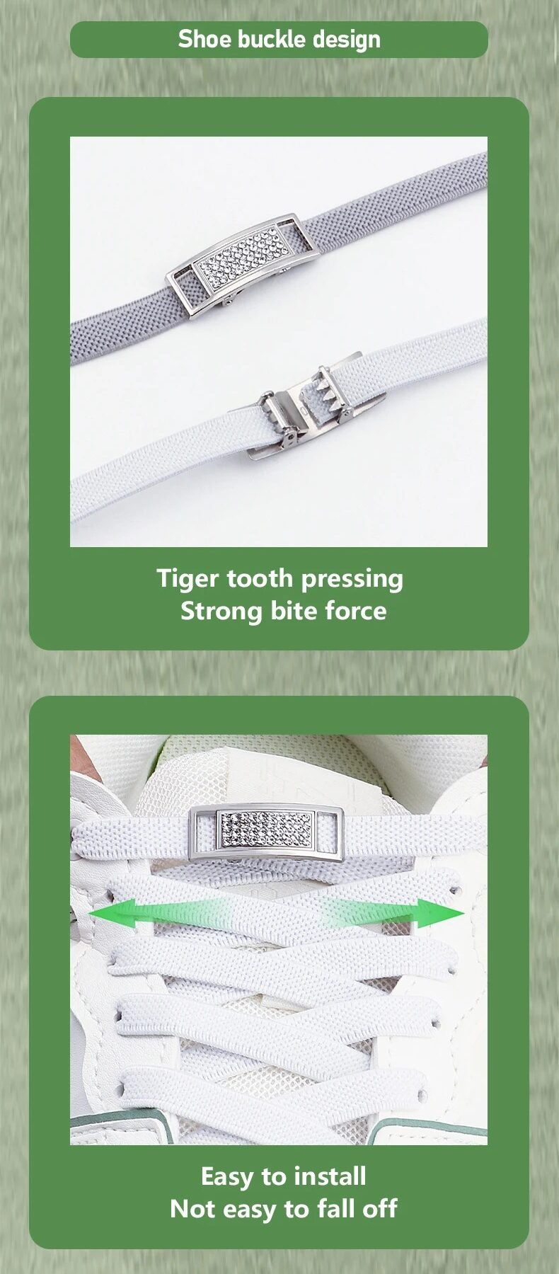 Diamond Lock Skolisser uten knyting - Bilde 15
