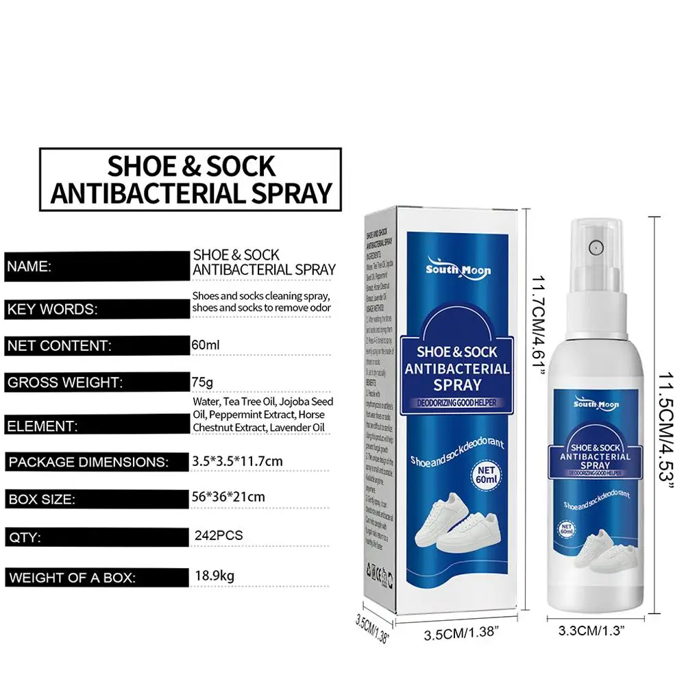 CH60: Shoe & Sock Antibacterial Spray - Bilde 5