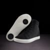 WD-BLK: Fuego Wedge sneaker - Black w/white sole