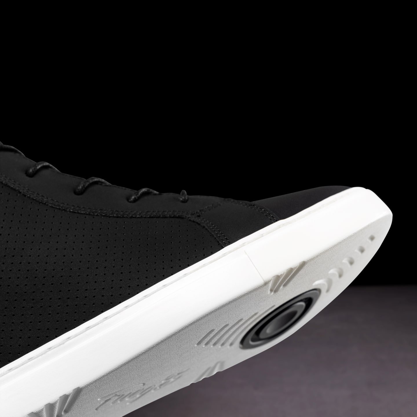 WD-BLK: Fuego Wedge sneaker - Black w/white sole - Bilde 17