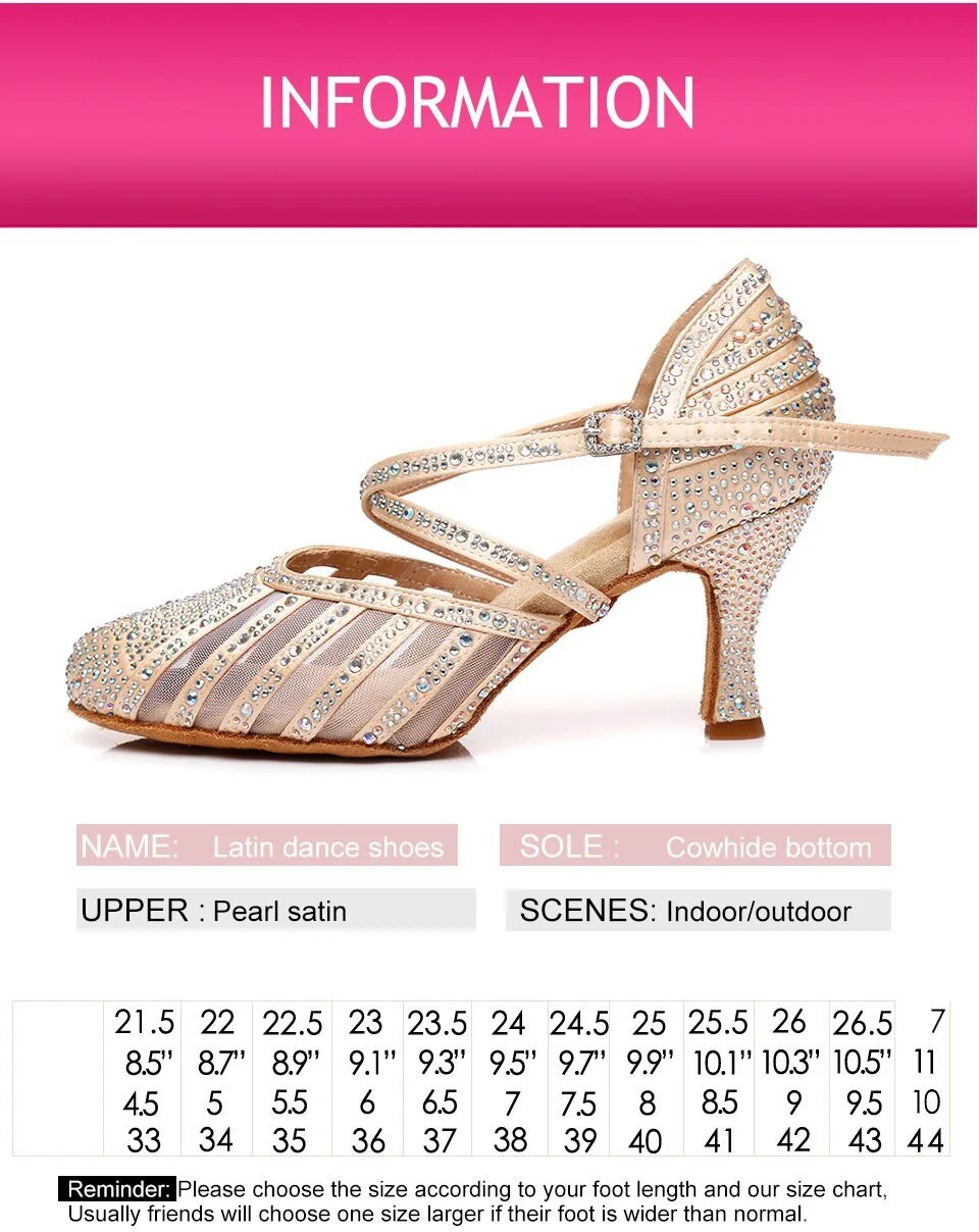 LID403: iDance Ladies Crystal Latin shoes - Bilde 49
