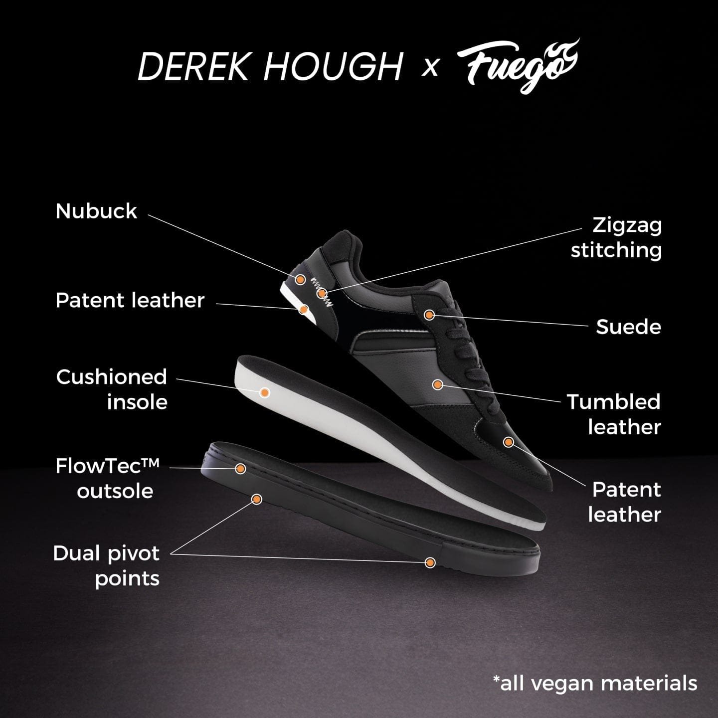 LT-DH: Fuego Low Top sneaker - Derek Hough edition - Bilde 5