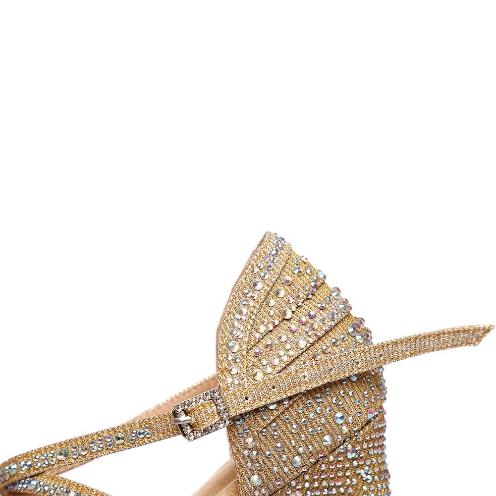 LID403: iDance Ladies Crystal Latin shoes - Bilde 4