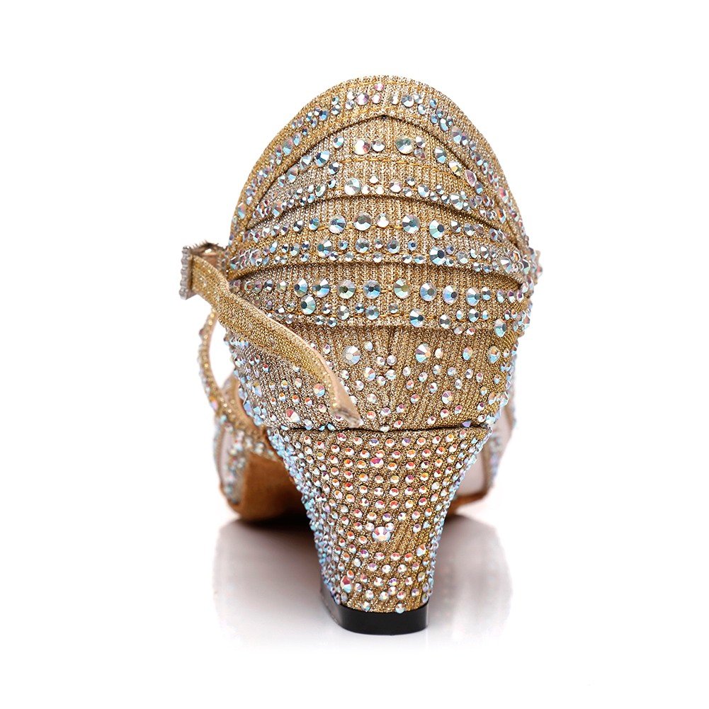 LID403: iDance Ladies Crystal Latin shoes - Bilde 7