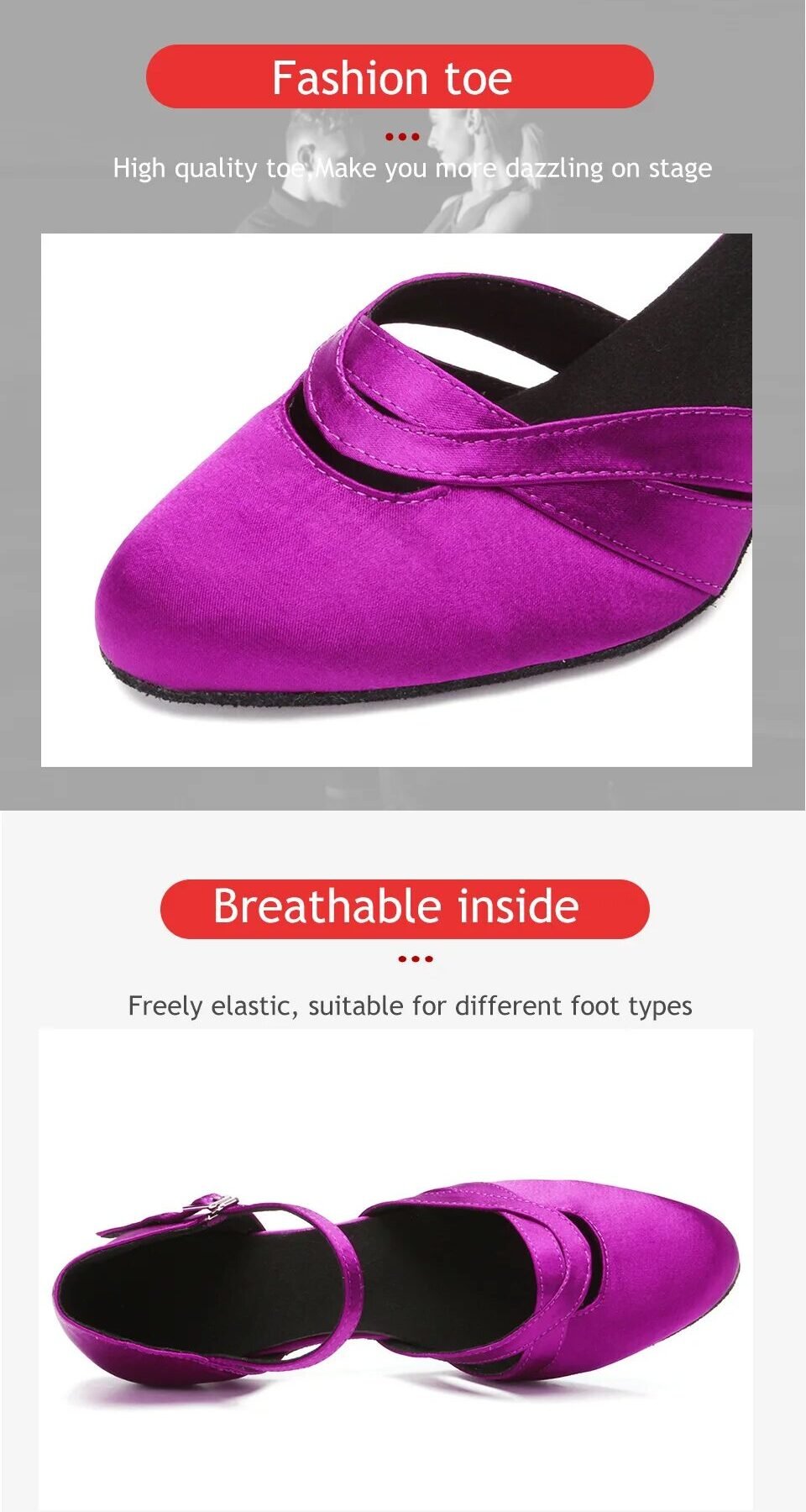 LID152: iDance Ladies Latin dance shoes - Bilde 7