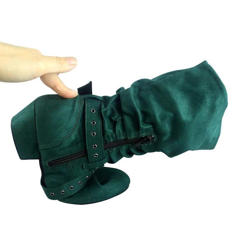 DM6962: iDance West Coast Swing boots - Emerald Green - Bilde 4